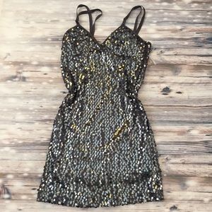 Forever 21 gray sequence dress